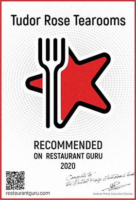 Recommended on Restaurant Guru 2020