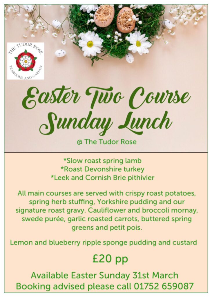 Tudor Rose Easter Sunday Lunch Advert